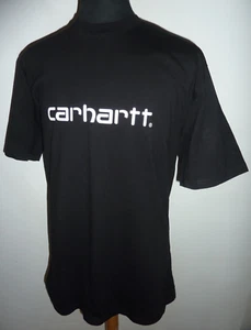Carhartt Black T Shirt Logo S/S College Script 100% Cotton Size XXL 2XL - Picture 1 of 7