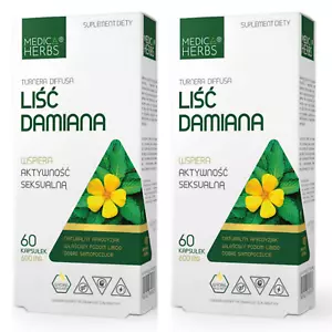 Medica Herbs Damiana Blatt 600mg Turnera Diffusa Blätter Extrakt 120 Kapseln - Bild 1 von 1