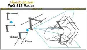 Detalles Metálicos MDR4895 FuG 218 Radar, Escala 1:48, Impreso en 3D, Kit Modelo - Imagen 1 de 12