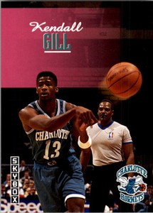 1992-93 SkyBox Charlotte Hornets Basketball Card #22 Kendall Gill