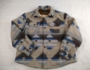 Chaqueta forrada Jachs New York Sherpa para hombre 2XL poli/lana suroeste navajo - Imagen 1 de 10