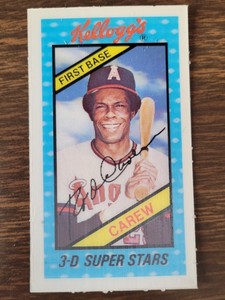 1982 KELLOGGS 3-D SUPER STAR #4 RICKEY HENDERSON OAKLAND ATHLETICS HOF