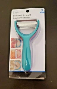 Mainstays 1 sbucciatore seghettato, 1 dritto e 1 Julienne (NUOVO) - Foto 1 di 5