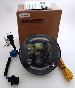 SUPAREE 5-3/4” 5.75 Inch LED Headlight with Halo DRL Turn Signal for Dyna Street - Picture 1 of 6