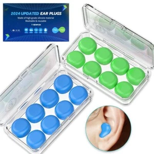 Silicone Ear Plugs for Sleeping Swimming,Reusable Moldable Noise Cancelling E... - Picture 1 of 9