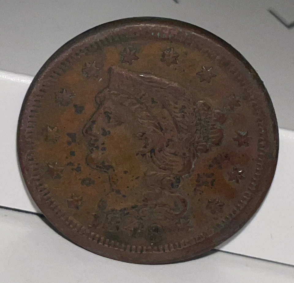 1848 unc. details gorgeous large c heirloom speaks 4 itself great piece FREE SH - Image 1 of 4