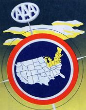 AAA AUTO CLUB NORTHEASTERN STATES AUTOMOBILE HIGHWAY ROAD MAP 1951 VINTAGE