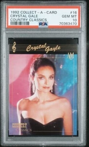1992 Collect-A-Card Country Classics #16 CRYSTAL GALE Paintsville KY PSA 10 GEM - Picture 1 of 2