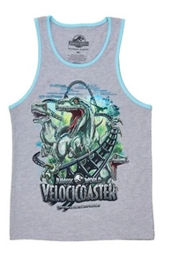 Universal Studios Tank Top Ringer Jurassic World Velocicoaster Adult SM - Picture 1 of 8