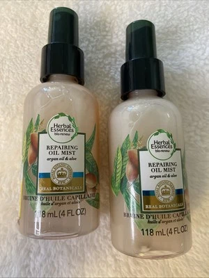 2 essências de ervas Bio Renew óleo reparador névoa óleo de argan e aloe 4 fl oz pacote com 2 - Imagem 1 de 4