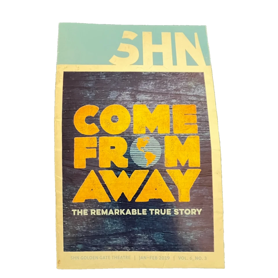 "Come From Away" The Remarkable True Story Playbill - San Francisco - Image 1 of 1
