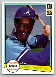 1982 Donruss #58 Claudell Washington Atlanta Braves - Picture 1 of 2