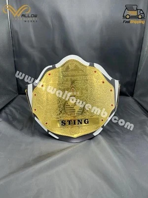 Custom Tribute To Sting Big Gold Campeonato Mundial de Lucha Peso Pesado 2 mm Foto 1 de 4