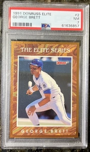 1991 DONRUSS ELITE #2 GEORGE BRETT 3773/10000 PSA 7 Looks Better - Picture 1 of 2