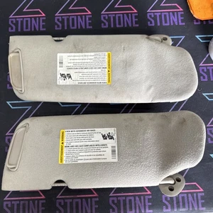 03-07 Chevy Silverado GMC Sierra Driver Passenger Sun Visor Tan 02 03 04 05 06 - Bild 1 von 12