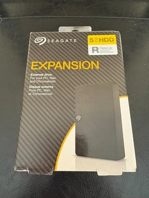Seagate STKM5000400 Expansion Portable USB 3.0 5TB External Hard Drive - Black - Image 1 of 2