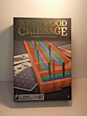 Кардинал твердого дерева кроватки складной 3 трек доска с картами - новый открытая коробка - Изображение 1 из 4