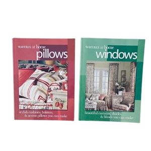 WAVERLY AT HOME WINDOWS/ PILLOWS (2001) 2 Book Lot - Bild 1 von 7