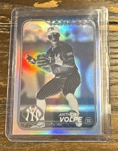 2024 Topps Chrom Baseball Anthony Volpe #236 Negative Refraktor Yankees - Bild 1 von 2