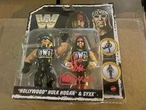 Hollywood Hulk Hogan Syxx NWO Retro WWE Figures Signed By Syxx JSA Xpac Inscribd - Picture 1 of 3