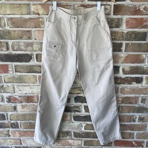 Lauren Ralph Lauren Damenhose Größe 4 Khaki Utility Carpenter Cargo 27 x 31 - Bild 1 von 6
