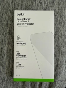 belkin ScreenForce UltraGlass 2 Screen Protector for iPhone 17 Pro - Picture 1 of 2