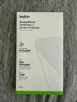 belkin ScreenForce UltraGlass 2 Screen Protector for iPhone 17 Pro - Image 1 of 2