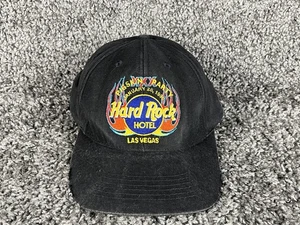 Gorra Hard Rock Hotel Las Vegas Negra Snapback Sombrero Piel de Cerdo Fiesta 1996 - Imagen 1 de 8