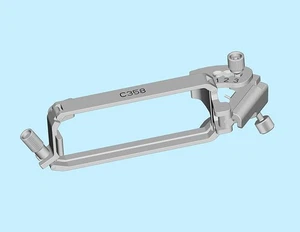 Kit biopsia guida ago riutilizzabile per sonda ultrasuoni GE C358 acciaio inox - Foto 1 di 3