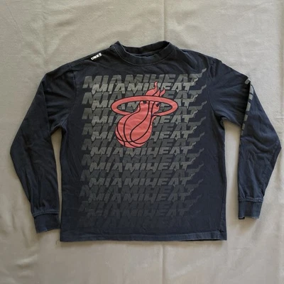 Camisa de manga larga NBA UNK Miami Heat de la década de 2010 adulto mediana negra logotipo del equipo Foto 1 de 4
