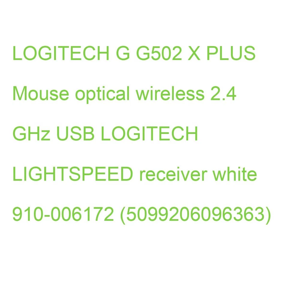 910-006172 Logitech G G502 X PLUS Maus optisch 11 Tasten D