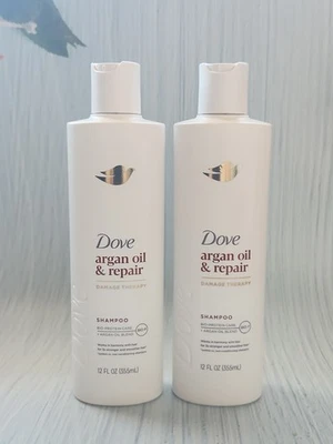 (Lot of 2) Dove Argan Oil & Repair Damage Therapy Shampoo, 12 fl oz - Image 1 of 2