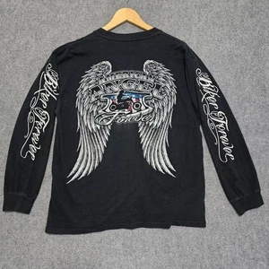Keya American Angel Biker Forever Langarm T-Shirt doppelseitig Motorrad XL - Bild 1 von 12