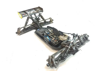 Losi 8ight-T 1/8 4x4 Nitro Truggy RTR Version Roller Slider Chassis Used Dirty - Image 1 of 4