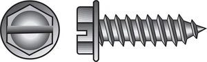 Hillman 70280 Tornillo de chapa de cabeza de arandela hexagonal ranurado galvanizado #8 x 1 pulgada - Imagen 1 de 1