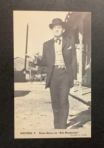 1959 Nu Card Western #9 Bat Masterson Gene Barry Arcade Películas de TV Vaqueros Años 50’s - Imagen 1 de 2