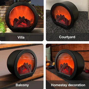 LED Flame Lantern Lamps Simulation Fireplace LED Simulate Flame Effect Lights - Picture 1 of 9