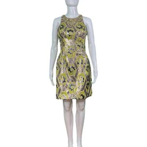 PRE-OWNED - Lily Pulitzer Metallic Brocade Dress - Picture 1 of 5