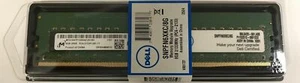 Dell SNPFN6XKC/8G 8 GB Memory Module - DDR4 SDRAM - DIMM 288-Pin - PC4-17000 - 2 - Picture 1 of 2