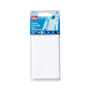 Stoff Flicken weiß 12 x 45 cm zum aufbügeln Prym 929401 Flickstoff Baumwolle - Bild 1 von 2