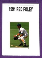 George Brett K.C. Royals 1991 Red Foley Best Baseball Book Ever Sticker #11