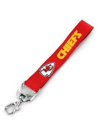 Kansas City Chiefs Deluxe Wristlet Lanyard Key Chain, NFL Licensed Cover