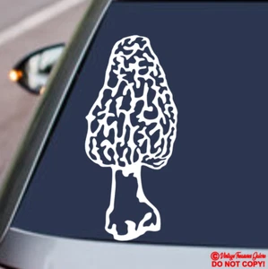 MORCHELLA TRUE MOREL MUSHROOM Vinyl Decal Sticker Car Truck Window Wall Bumper - Picture 1 of 2