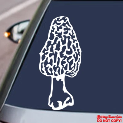 MORCHELLA TRUE MOREL MUSHROOM Vinyl Decal Sticker Car Truck Window Wall Bumper - Image 1 of 2
