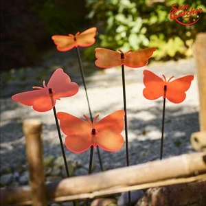 Garden Décor Ornaments 5x Large Butterfly Stakes Design Dcoration Gift Idea - Picture 1 of 33