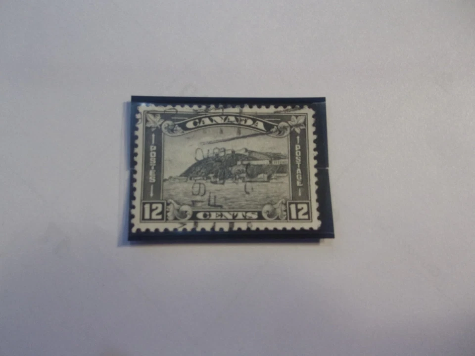 Канада б/у, 1930-31 выпуск, Скотт #174, 12 центов цитадель в Квебеке, серый черный - Изображение 1 из 1