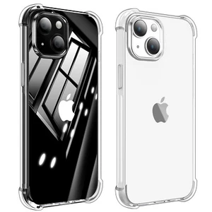 Für iPhone 15/15 Plus/Pro/Pro Max Clear Case Stoßfest TPU Schutzhülle - Bild 1 von 14