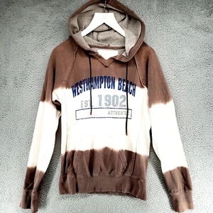 Westhampton Beach Est. 1902 Hoodie Sweatshirt M Size UNISEX Tie Dye Brown Ivory - Picture 1 of 20