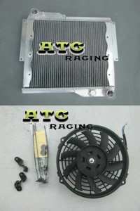 For ROVER MG MGB GT V8 1973-1976 73 1974 1975 1976 MT Aluminum Radiator+Fan - Picture 1 of 8