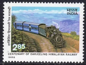 Sello de transporte ferroviario del Himalaya Darjeeling 1982 India MNH - Imagen 1 de 2